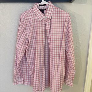 Banana Republic Red and White Plaid Shirt